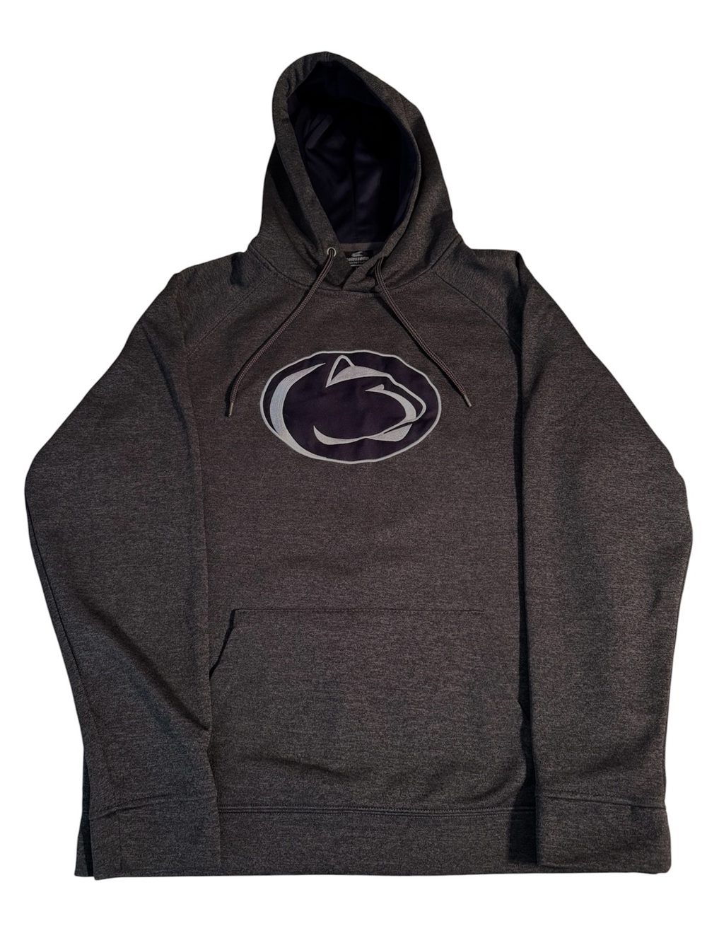 Penn State Nittany Lions Men's Dark Gray Pullover Hoodie Fleece Lined Sz Large